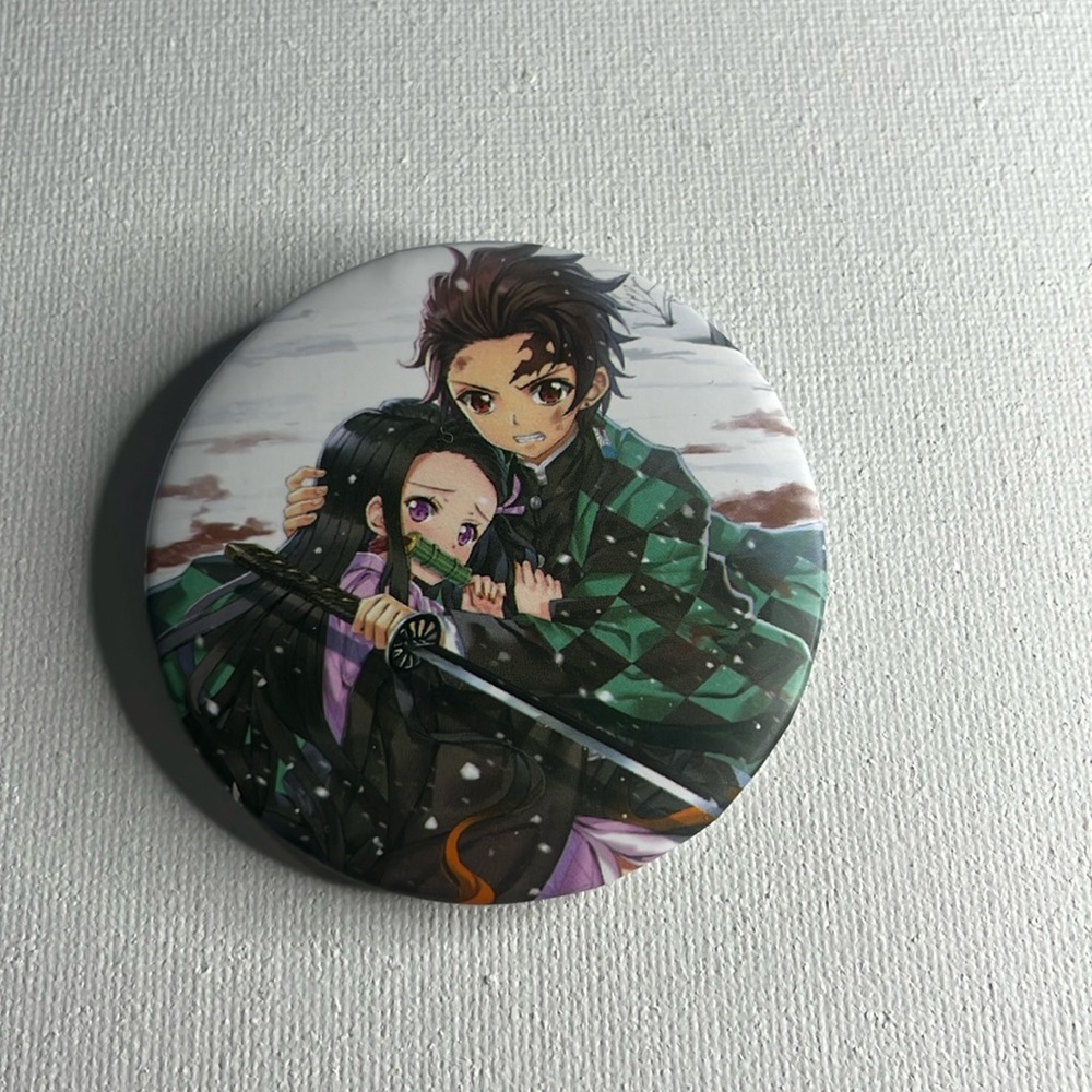 Demon Slayer | Anime | 2.36” Button Pin | Tanjiro & Nezuko